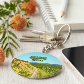 Billings Montana Rim Rocks  Sleutelhanger (Zijkant)