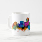 Billings Montana Silhouette Koffiemok (Voorkant links)