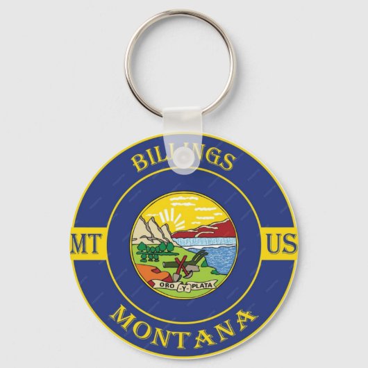Billings Montana Sleutelhanger (Voorkant)