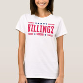 BILLINGS MONTANA Stars & Stripes T-shirt (Voorkant)