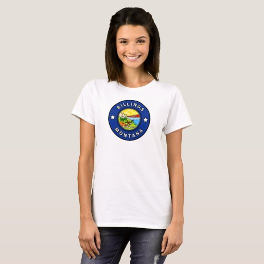 Billings Montana T-shirt (Voorkant volledig)