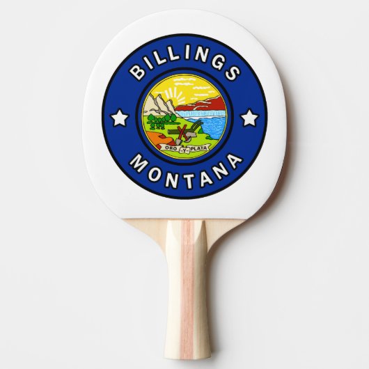 Billings Montana Tafeltennisbatje (Voorkant)