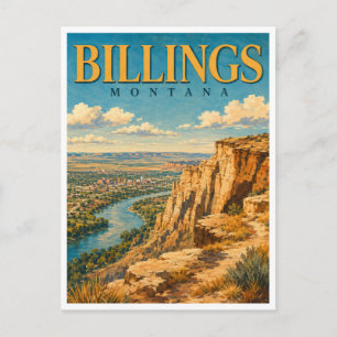 Billings Montana The Rims GeoSaga Briefkaart