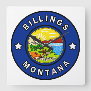 Billings Montana Vierkante Klok