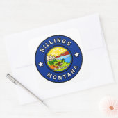 Billings Montana Vierkante Sticker (Envelop)