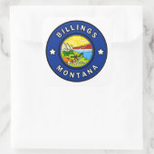Billings Montana Vierkante Sticker (Tas)