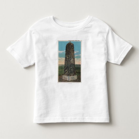 Billings, MT - Uitzicht van Boothill Monument Kinder Shirts (Voorkant)