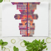 Billings Skyline Theedoek (Gevouwen)