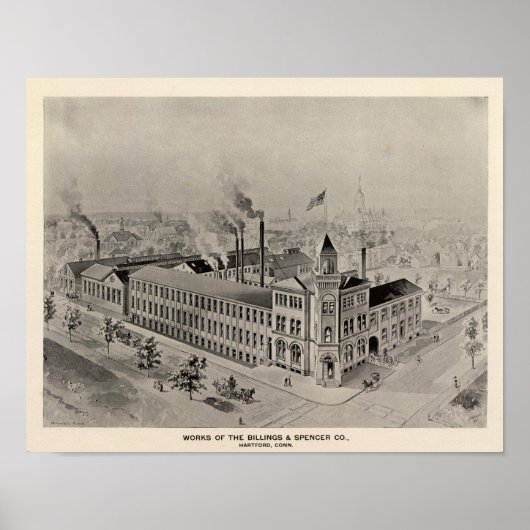 Billings & Spencer Co Poster (Voorkant)