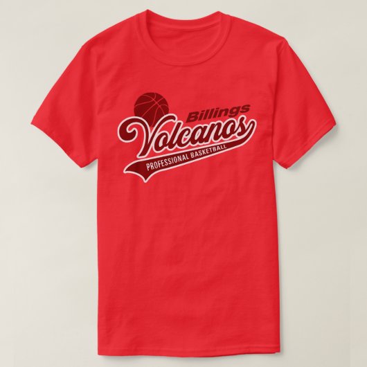 Billings Volcanos T-shirt (Design voorkant)