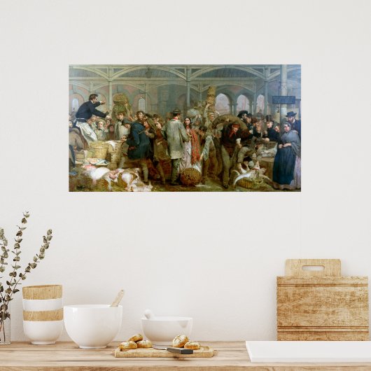 Billingsgate Fish Market Poster (Keuken)