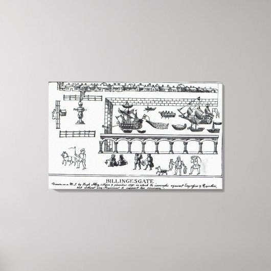 Billingsgate Market Canvas Afdruk (Voorkant)