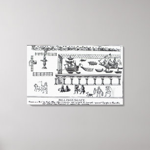 Billingsgate Market Canvas Afdruk