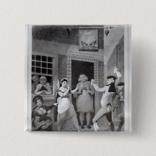 Billingsgate Triumphant Vierkante Button 5,1 Cm (Voorkant)