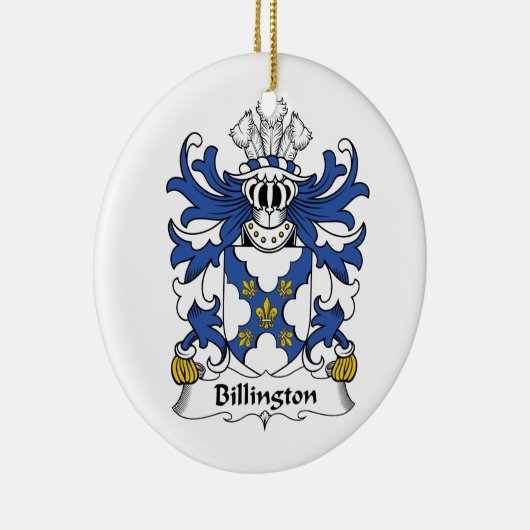 Billington Family Crest Keramisch Ornament (Rechts)