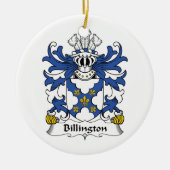 Billington Family Crest Keramisch Ornament (Voorkant)