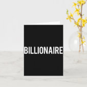 Billionaire - Cool New Money Club Ceo Funny Gift T Kaart (Gele Bloem)
