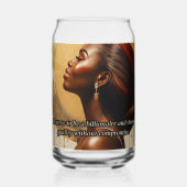 Billionaire Mindset Glass of Water Blikvorm Glas (Voorkant)