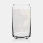 Billionaire Mindset Glass of Water Blikvorm Glas (Achterkant)