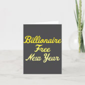 Billionaire , New Year, Hapness, Simple Joys  Kaart (Voorkant)