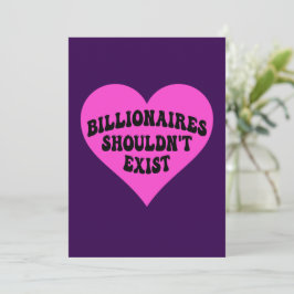 Billionaires zouden niet moeten bestaan kaart