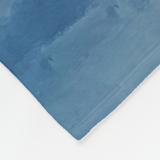 BILLOWENDE KLEUREN FLEECE DEKEN (Hoek)