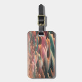 Billowy golven van woestijnzand bagagelabel (Voorkant verticaal)