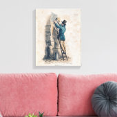 Billposter Canvas Afdruk (Insitu (Woonkamer))