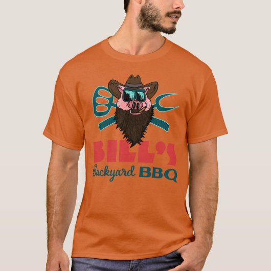 Bill's achtertuin BBQ - T-shirt (Voorkant)