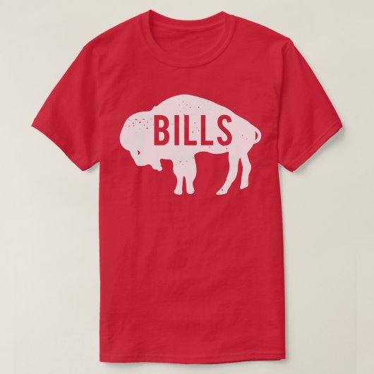 Bills  Buffalo Wit T-shirt (Design voorkant)