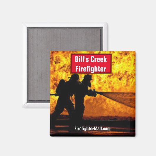 Bill's Creek Firefighter Magnet (Voorkant / Achterkant)