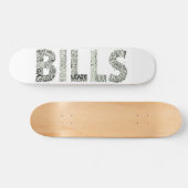 Bills Doodle Collage Persoonlijk Skateboard (Horizontaal)