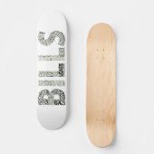 Bills Doodle Collage Persoonlijk Skateboard (Voorkant)