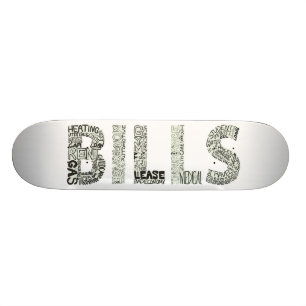 Bills Doodle Collage Persoonlijk Skateboard