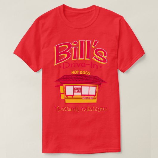 Bills DriveIn hot-honkstandaard T-shirt (Design voorkant)