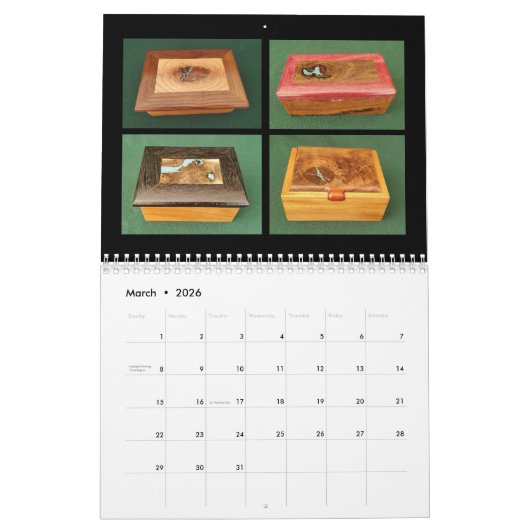 BILL'S FINE WOODWORKING CALENDAR KALENDER (Mar 2026)