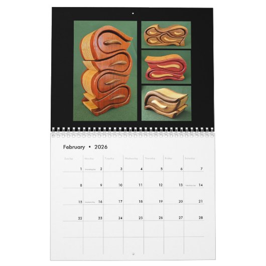BILL'S FINE WOODWORKING CALENDAR KALENDER (Feb 2026)