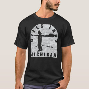Bills Lake Ice Vissen Michigan T-shirt