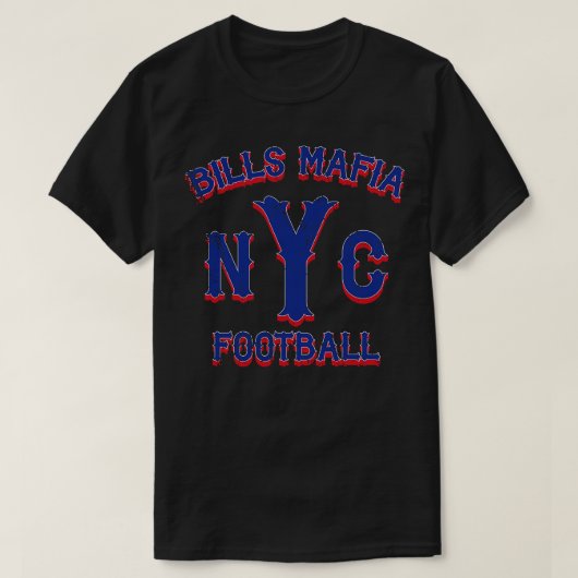 Bills Maffia NYC  Blauw T-shirt (Design voorkant)