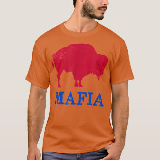 Bills Mafia 716 Buffalo New York Bflo WNY Blauw Ro T-shirt