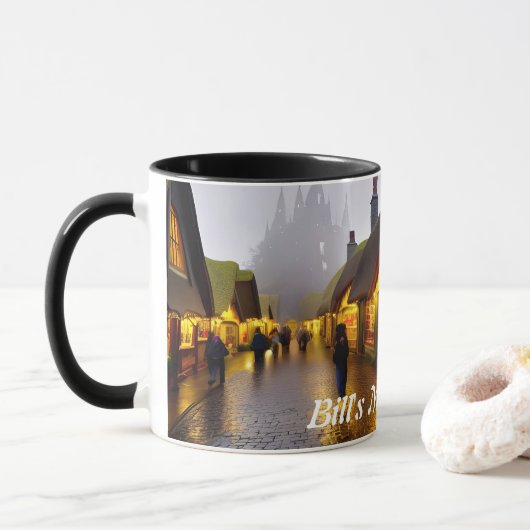 Bill's Morning Tea Gepersonaliseerde  Mok (Met donut)