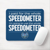 Bill's Speedometer Shop Volledige Speedometer Mous Muismat (Met muis)