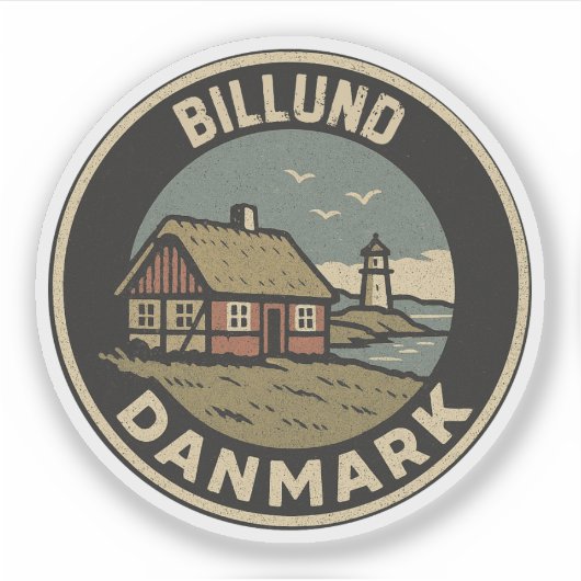 Billund, Denemarken Danmark  Sticker (Voorkant)