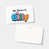 Billy Badge (Voor- en achterkant)