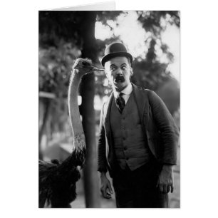 Billy Bevan met een Ostrich, Circa Late 1910