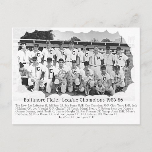 BILLY BIRKS 1965-66 HONKBAL - Postcar Briefkaart (Voorkant)