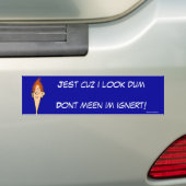 Billy Bob Bumpersticker (Op auto)