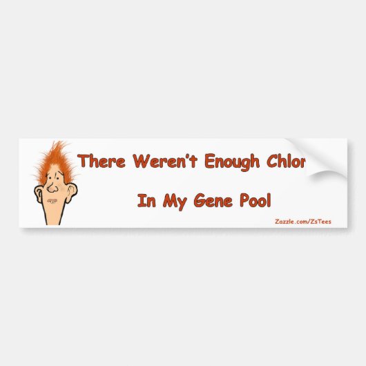 Billy Bob Gene Pool Bumpersticker (Voorkant)