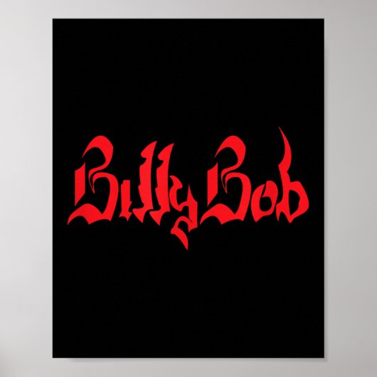 Billy Bob _ Tattoo _ Naam Poster (Voorkant)