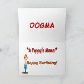 Billy Bob's Word voor de dag van de geboorte Kaart (Binnen)